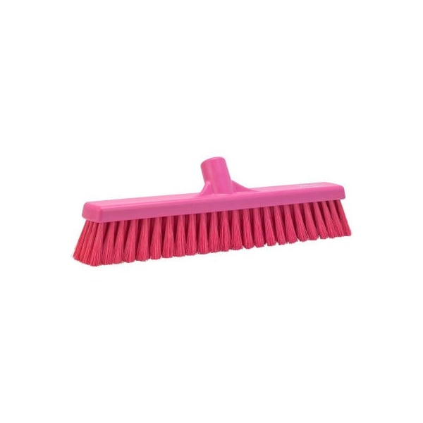 Remco Vikan 16in Small Particle Push Broom- Soft, Pink 31791 - main